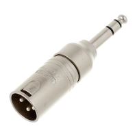 Adaptor Neutrik NA3MP, XLR tata, Jack 6.3mm tata, pin 3, stereo, drept