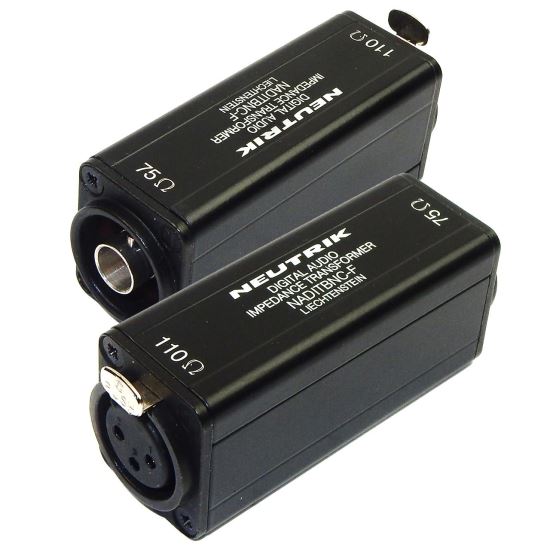 Adaptor Neutrik NADITBNC-F, BNC, XLR mama, AES/EBU