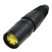 Mufa Neutrik NE8MX-B, RJ45, mama, pin 8, drept, pe cablu, lipire, cositorit