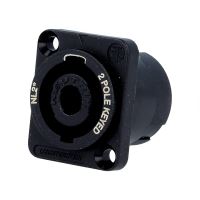 Soclu Neutrik NL2MP, pentru difuzoare, tata, pin 2, 30A, 250V, conectori, 4,8mm