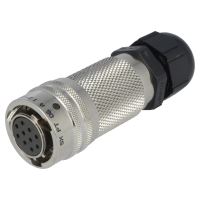 Conector circular Amphenol PT06A1210SPG23, pe cablu, PT, mufa, mama, pin 10, aurit, lipire
