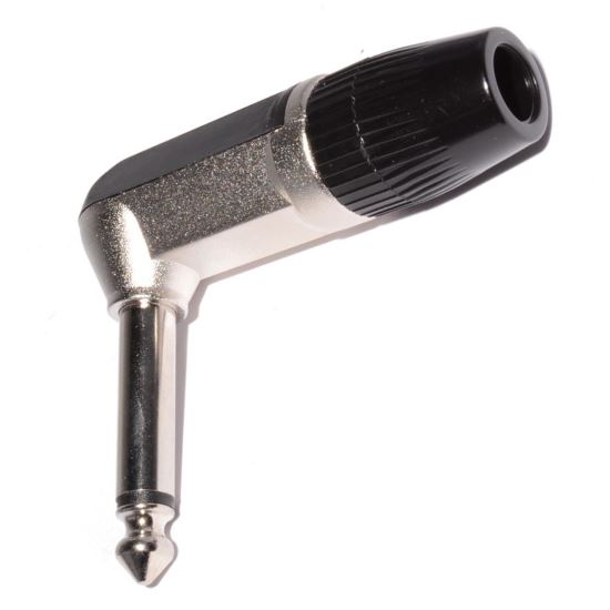 Mufa Jack 6.3mm Rean Neutrik NYS207 , tata, mono, unghi, lipire, cablu, nichel, arc