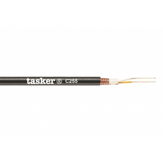 Cablu microfon balansat Tasker C255 , negru, 2x0.22, OFC, ecranat