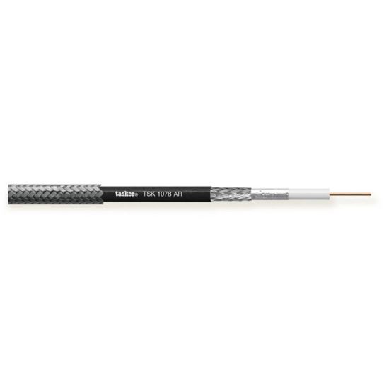 Cablu coaxial HDTV-HD SDI armat Tasker TSK1078 AR , negru, Ø 5.9 mm, OFC