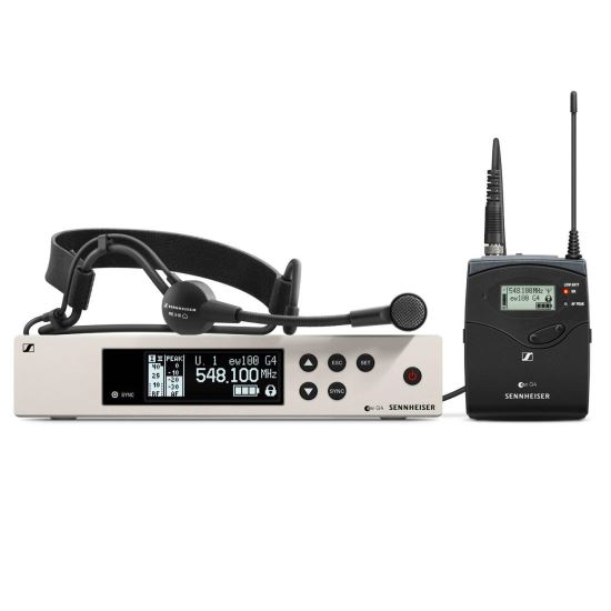 Sistem fara fir cu microfon de cap Senheiser EW100 G4-ME3 , bodypack, ME 3