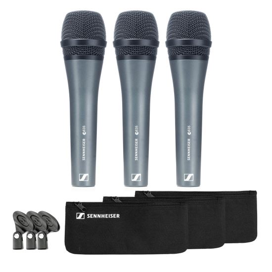 Set de 3 microfoane vocale Sennheiser E 835 3 Pack