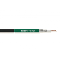 Cablu coaxial 12G-SDI Tasker T42 PUR , verde, 1x0.88, OFC, ignifug, exterior