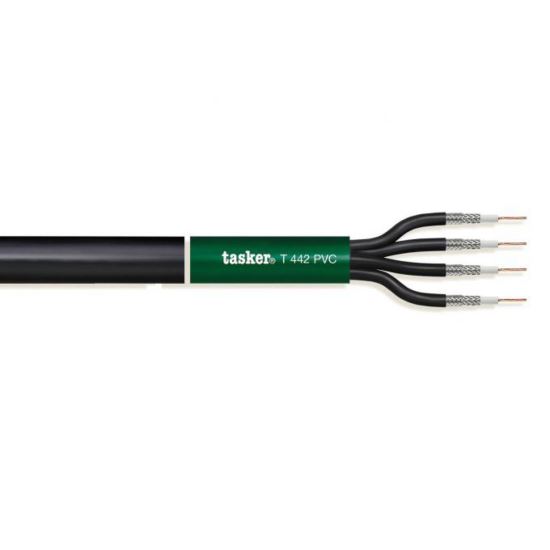 Cablu multi 12G-SDI Tasker T442 PVC , verde, 1x0.88, OFC, ignifug