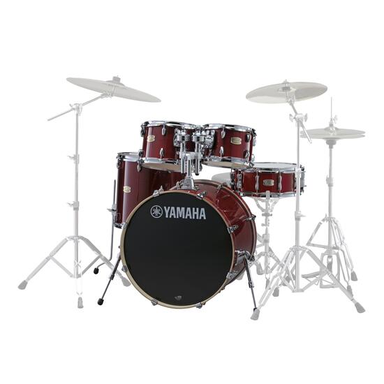 Set tobe acustice Yamaha SBP0F5-CR Stage Custom Birch Cranberry Red, fara hardware
