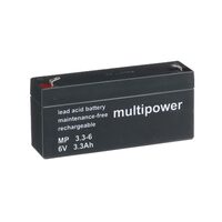 Acumulator plumb-acid 6V-3.3AH Multipower 134x34x60 mm