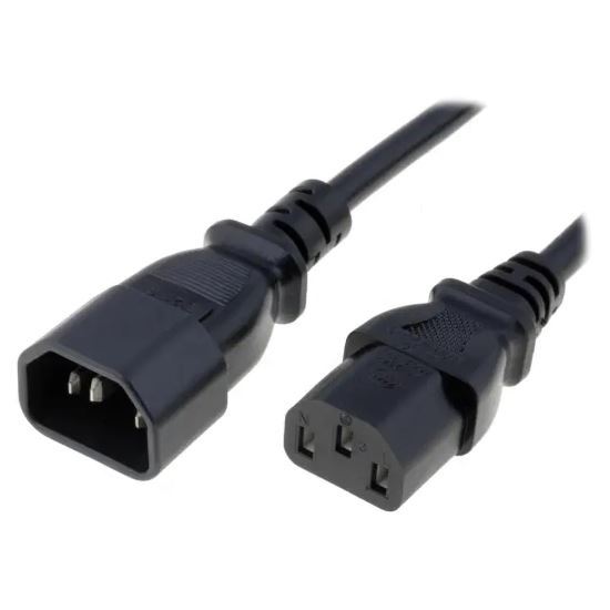 Cablu alimentare monitor 5M , IEC C13 mama drept, IEC C14 tata drept, 3x1.00