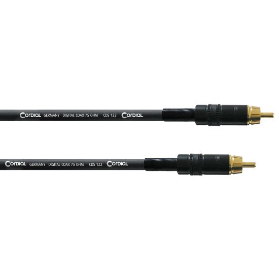 Cablu digital S/PDIF 1M Cordial CPDS 1 CC , RCA tata, RCA tata, aurite, Rean