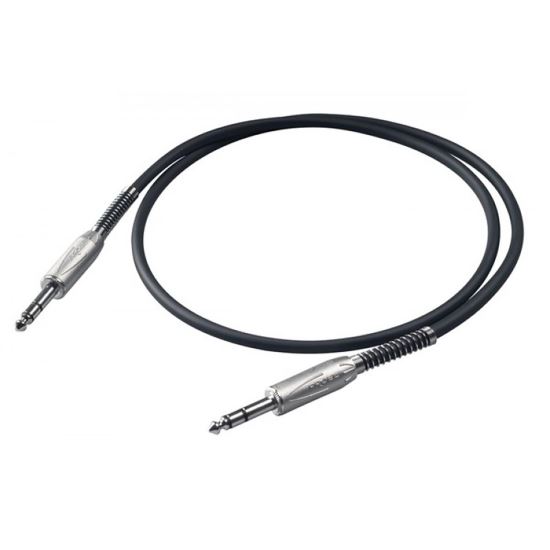 Cablu audio balansat 3M Proel BULK140LU3 , jack 6.3 tata stereo, jack 6.3 tata stereo