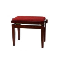Scaun bancheta pian Gewa Deluxe 130.050 , mahon mat, sezut bordo, velur