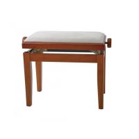 Scaun bancheta pian Gewa Deluxe 130.080 , cires mat, sezut bej, velur