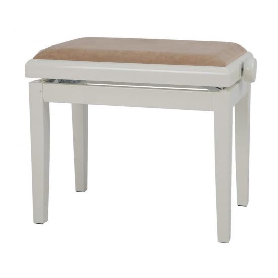 Scaun bancheta pian Gewa Deluxe 130.150 , fildes lucios, sezut bej, velur