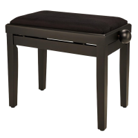 Scaun bancheta pian Thomann KB-15BM , negru mat, sezut negru, catifea