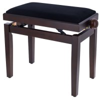 Scaun bancheta pian Thomann KB-15WNM , alun mat, sezut negru, catifea