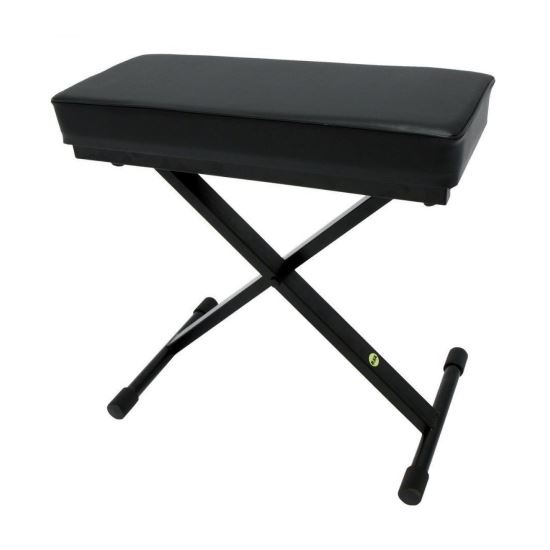 Scaun sintetizator Gewa KB-30B , negru, pliabil, sezut negru, piele sintetica