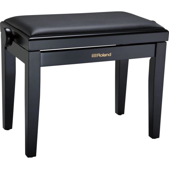 Scaun bancheta pian Roland RPB-200 BK , negru mat, sezut negru, piele sintetica