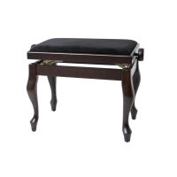 Scaun bancheta pian Gewa Deluxe Classic 130.360 , palisandru mat, sezut negru, velur