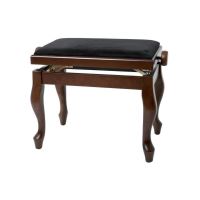 Scaun bancheta pian Gewa Deluxe Classic 130.370 , alun mat, sezut negru, velur