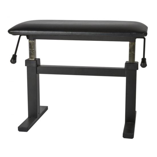 Scaun pian Gewa Deluxe 130.420 , pneumatic, sezut negru, piele sintetica