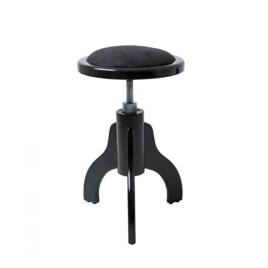 Scaun Gewa 130.710 , negru lucios, rotund, sezut negru