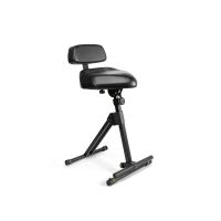 Scaun Gravity FM Seat 1 BR , negru, tip sa, cu spatar, suport picior, reglabil, piele sintetica