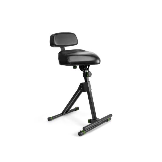 Scaun Gravity FM Seat 1 BR , negru, tip sa, cu spatar, suport picior, reglabil, piele sintetica