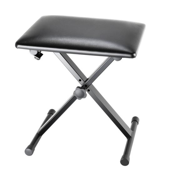Scaun Adam Hall SKT 16 E , negru, pliabil, sezut negru, piele sintetica