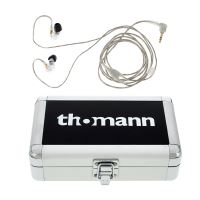 Pachet casti monitorizare audio Shure SE215-CL, case Thomann Mix Case 1812A
