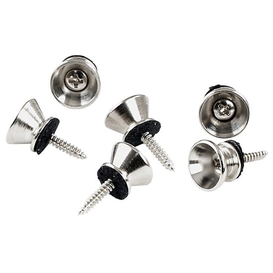 Buton chitara pin strap Fire&Stone 14mm metal, nichel, per buc