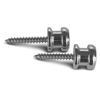 Buton chitara pin strap Fire&Stone Security Lock ChromeButon chitara pin strap Fire&Stone Security Lock Black, per bucata