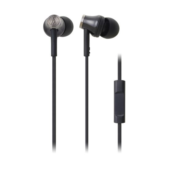 Casti in-ear Audio-Technica ATH-CK330IBK , microfon pe fir si control smartphone