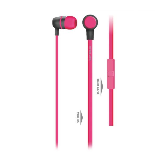 Casti in-ear Serioux SRXA-HDPHPINK , cu microfon pe fir si control smartphone