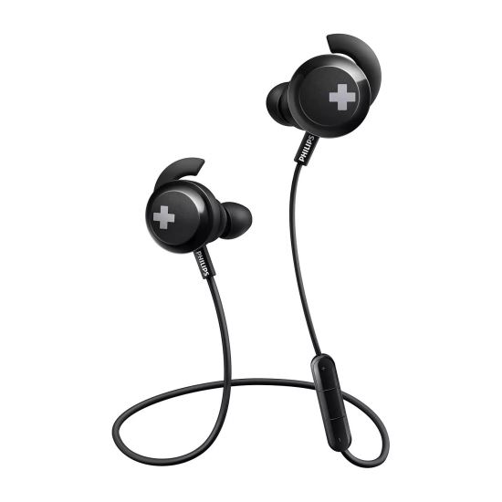 Casti fara fir in-ear Philips SHB4305BK/00 , Bass-In-Head, Bluetooth, microfon