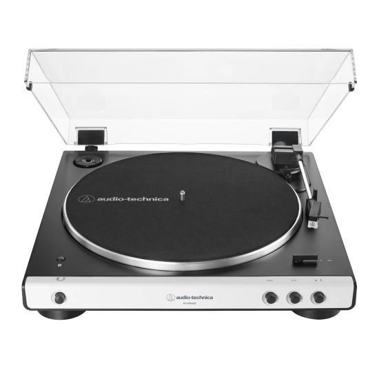 Pickup Audio-Technica AT-LP60XBT , Bluetooth, curea, full automatic, alb