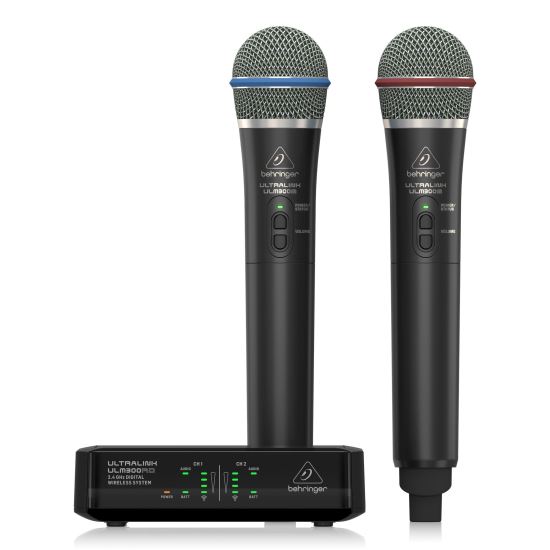 Sistem fara fir cu 2 microfoane de mana Behringer ULM302MIC , digital 2.4 GHz