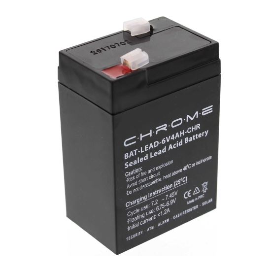 Acumulator plumb acid 6V 4AH, 4.2AH, 4.5AH Well / Chrome