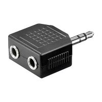 Adaptor audio Goobay AC-012 , jack 3.5 tata - 2x jack 3.5 mama