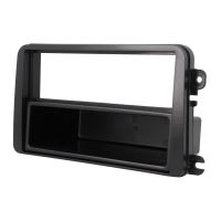 Rama adaptoare cadru radio 2ISO , VW Golf, Passat, Touran, cu sertar,neagra
