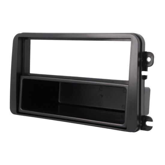 Rama adaptoare cadru radio 2ISO , VW Golf, Passat, Touran, cu sertar,neagra