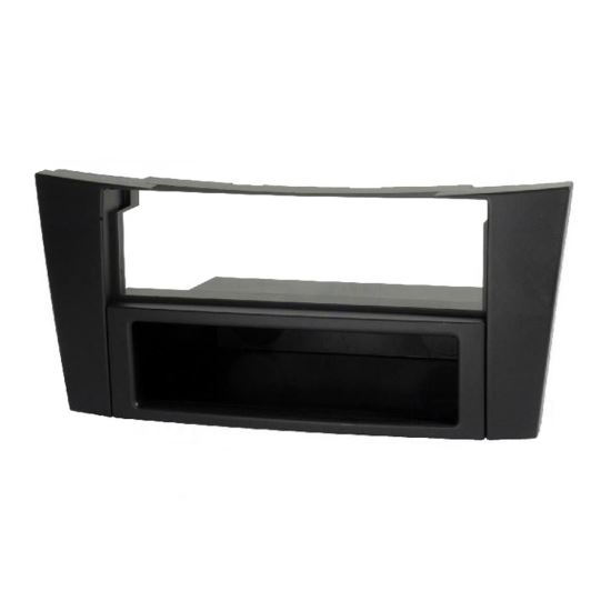 Rama adaptoare cadru radio 2 ISO , Mercedes E-Class 2002, cu raft, neagra