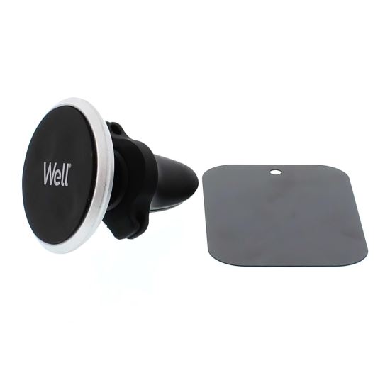 Suport Auto Magnetic Telefon cu Prindere la Ventilatie, Well AVM02
