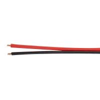 Cablu paralel plat Well , rosu/negru, 2x0.50, CCA, divizibil