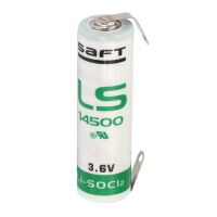 Baterie R6 AA Saft LS14500 CNR , 3.6V, litiu, D14.5x50mm, term. lipire