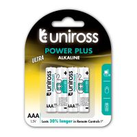 Baterie R3 AAA Uniross Power Plus , 1.5V, alcalina
