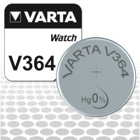 Baterie AG1 Varta V364 , oxid argint, 1.55V, SR60, LR60, LR621, 164, SR621W, 364