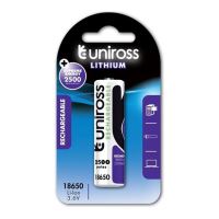 Acumulator 18650 Uniross , litiu-ion, 3.6V, 2500 mAH